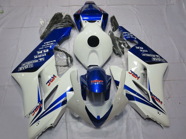 2004-2005 Honda CBR1000RR Motorcycle Fairings - White Blue HRC Australia