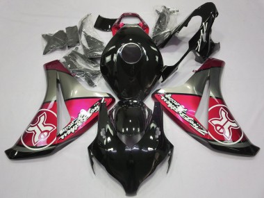 Affordable 2008-2011 Honda CBR1000RR Motorcycle Fairings - Pink Grey Glossy Black Australia
