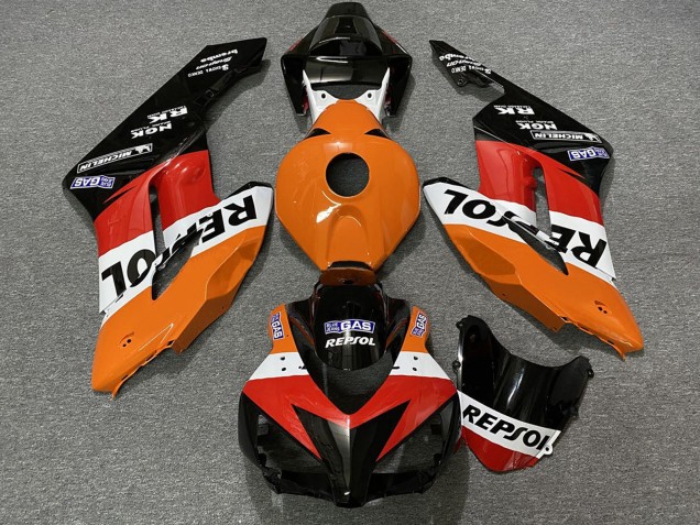 2004-2005 Honda CBR1000RR Abs Fairings - Orange White Red Glossy Black Repsol Australia