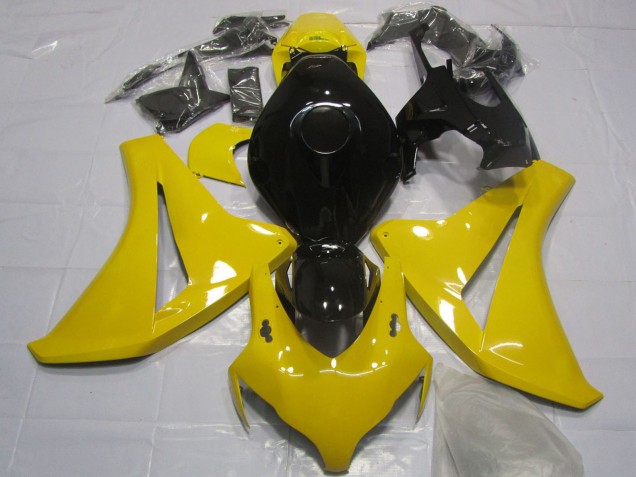 2008-2011 Honda CBR1000RR Motorcycle Fairing - Yellow Glossy Black Australia