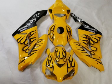 Affordable 2012-2016 Honda CBR1000RR Motorcycle Fairings - Yellow Black Flame Australia