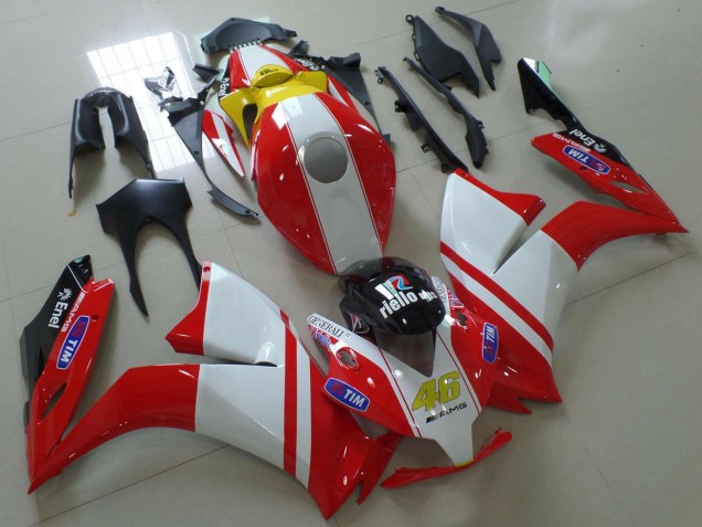 2012-2016 Honda CBR1000RR Motorcycle Fairings - White Red Yellow Blue Ducati Style Australia