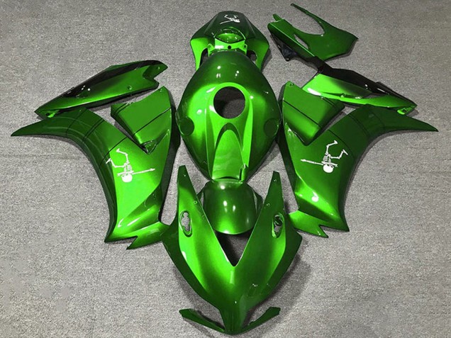 2012-2016 Honda CBR1000RR Motorcycle Fairings - Electric Green Glossy Black Australia