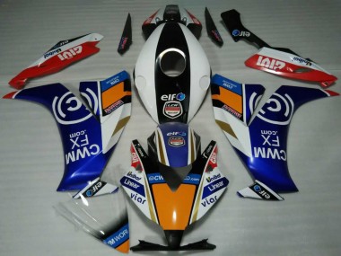 Affordable 2012-2016 Honda CBR1000RR Motorcycle Fairings - White Blue Orange Red Black Elf Australia