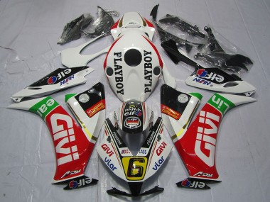 Affordable 2012-2016 Honda CBR1000RR Motorcycle Fairings - White Red Green Givi PlayBoy Australia