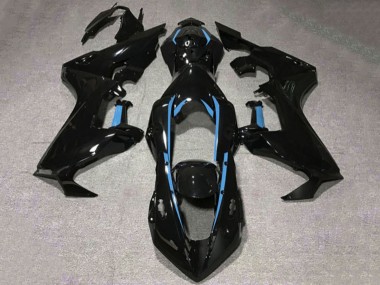 Affordable 2017-2023 Honda CBR1000RR Motorcycle Fairings - Glossy Black Light Blue Lining Australia