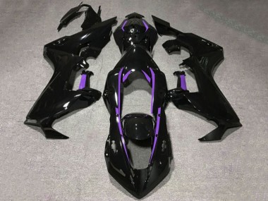 Affordable 2017-2023 Honda CBR1000RR Motorcycle Fairings - Glossy Black Purple Lining Australia