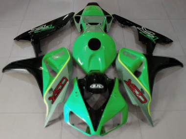 Affordable 2006-2007 Honda CBR1000RR Motorcycle Fairings - Green Blue Glossy Black CBR Style Australia