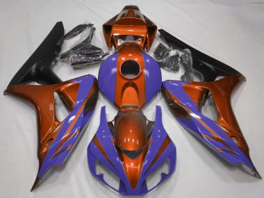 Affordable 2006-2007 Honda CBR1000RR Motorcycle Fairings - Orange Blue Matte Black Australia