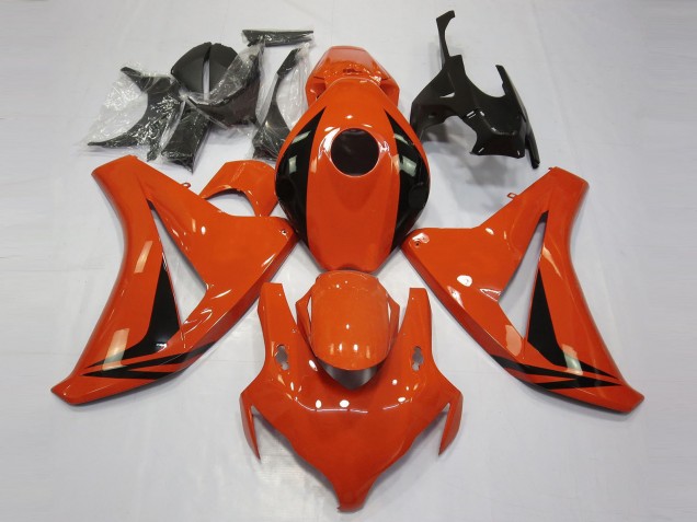 2008-2011 Honda CBR1000RR Motorcycle Fairings - Orange Glossy Black OEM Style Australia