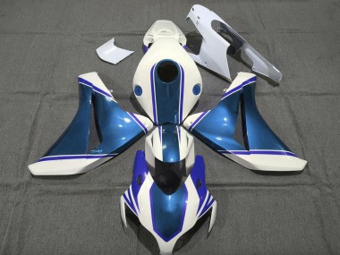 Affordable 2008-2011 Honda CBR1000RR Motorcycle Fairings - White Glossy Pearl Blue Australia