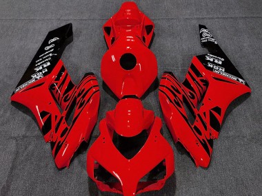 Affordable 2004-2005 Honda CBR1000RR Motorcycle Fairings - Red Glossy Black Flame Australia