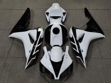 Affordable 2006-2007 Honda CBR1000RR Motorcycle Fairing - White Glossy Black Australia