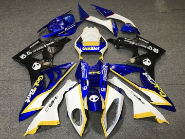 Affordable 2012-2016 Honda CBR1000RR Motorcycle Fairings - White Blue Yellow Glossy Black GoldBet Australia