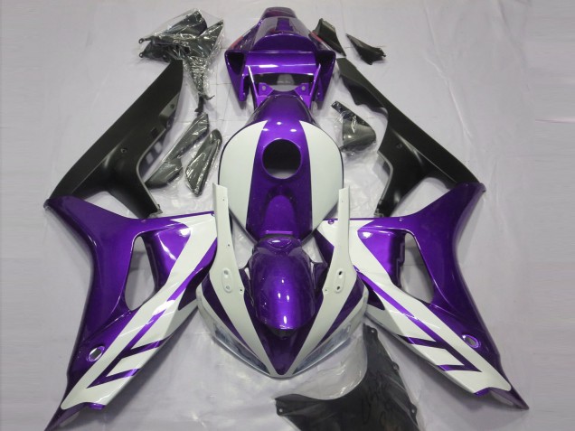 2006-2007 Honda CBR1000RR Motorcycle Fairings - Purple White Matte Black Australia