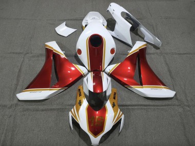 Affordable 2008-2011 Honda CBR1000RR Motorcycle Fairings - White Red Gold Australia