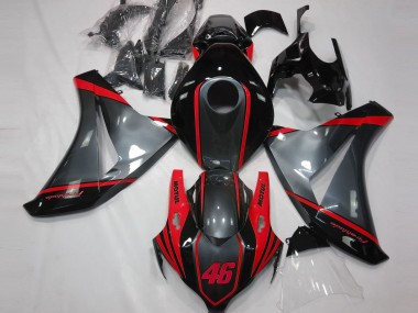 Affordable 2008-2011 Honda CBR1000RR Motorcycle Fairings - Grey Red Matte Black Motul 46 Australia