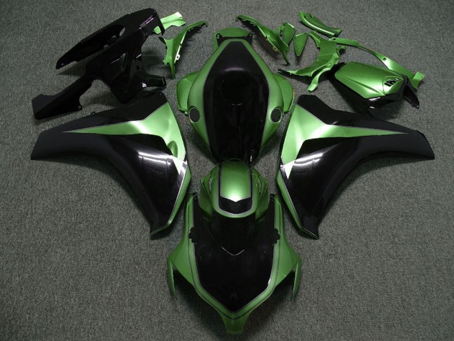2008-2011 Honda CBR1000RR Motorcycle Fairings - Green Glossy Black Custom Australia