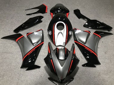 Affordable 2012-2016 Honda CBR1000RR Motorcycle Fairings - Gunmetal Grey Glossy Black Red Australia