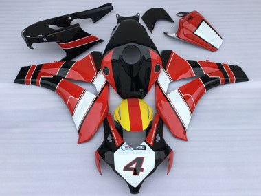 Affordable 2008-2011 Honda CBR1000RR Motorcycle Fairings - Red White Yellow Glossy Black Racing Style Australia