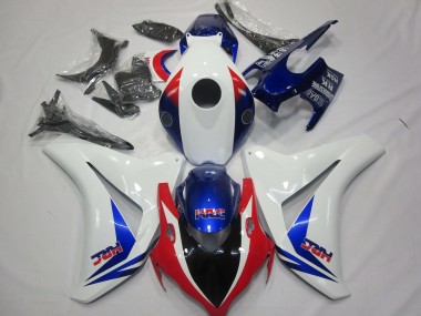 Affordable 2008-2011 Honda CBR1000RR Motorcycle Fairing - White Blue Red HRC Australia