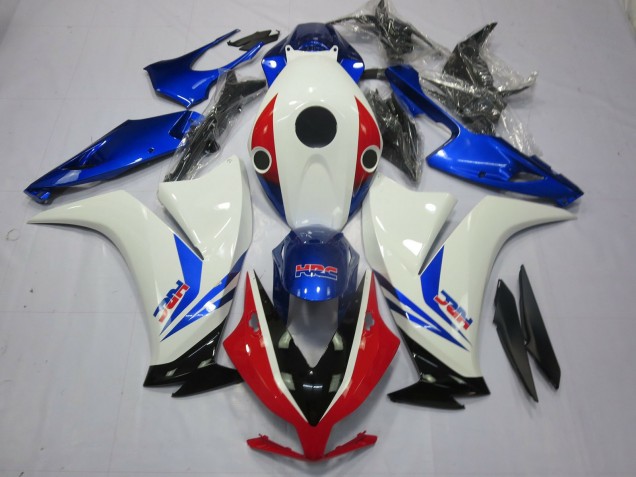 2012-2016 Honda CBR1000RR Motorcycle Fairings - White Blue Red HRC Australia