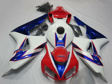 Affordable 2006-2007 Honda CBR1000RR Motorcycle Fairings - White Red Blue HRC OEM Style Australia