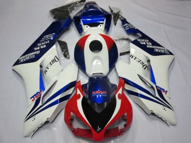 Affordable 2004-2005 Honda CBR1000RR Motorcycle Fairings - White Blue Red HRC OEM Style Dream Australia