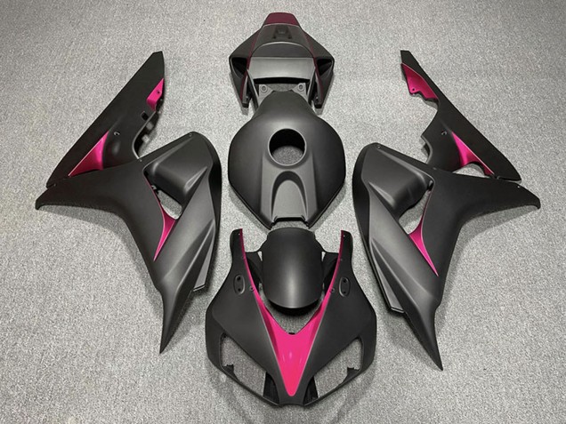 2006-2007 Honda CBR1000RR Motorcycle Fairings - Matte Black Pink Australia