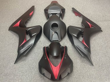 Affordable 2006-2007 Honda CBR1000RR Motorcycle Fairings - Matte Black Red Australia