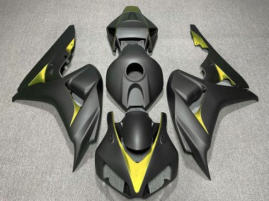 Affordable 2006-2007 Honda CBR1000RR Motorcycle Fairings - Matte Black Yellow Australia