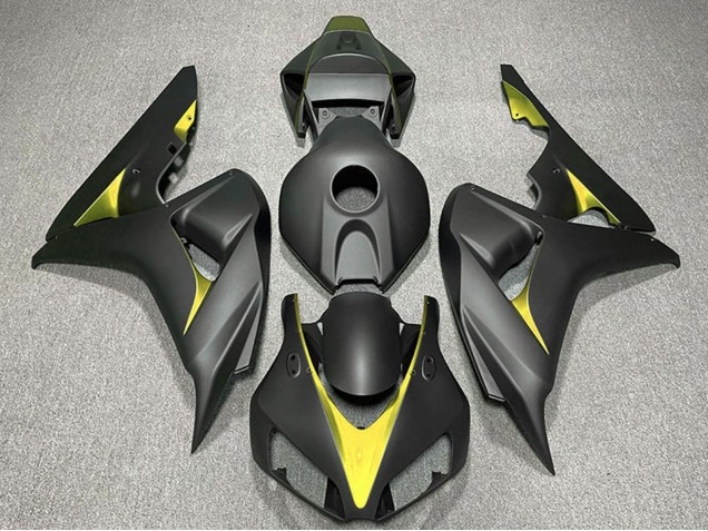 2006-2007 Honda CBR1000RR Motorcycle Fairings - Matte Black Yellow Australia