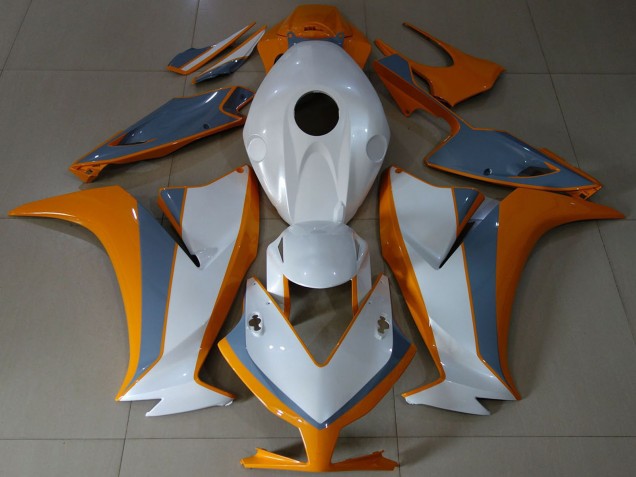 2012-2016 Honda CBR1000RR Motorcycle Fairings - White Orange Grey Australia