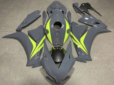 Affordable 2012-2016 Honda CBR1000RR Motorcycle Fairings - Nardo Grey Fluo Yellow Carbon Fiber Australia