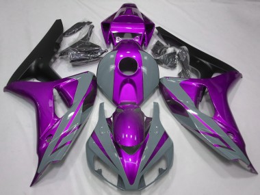 Affordable 2006-2007 Honda CBR1000RR Motorcycle Fairings - Nardo Grey Purple Matte Black Australia