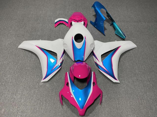 2008-2011 Honda CBR1000RR Motorcycle Fairings - White Blue Pink Australia