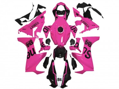 Affordable 2017-2023 Honda CBR1000RR Motorcycle Fairings - Pink Glossy Black Street Flava Australia