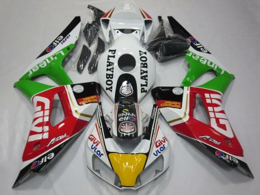 Affordable 2006-2007 Honda CBR1000RR Motorcycle Fairings - White Red Green Yellow Black Givi PlayBoy Australia