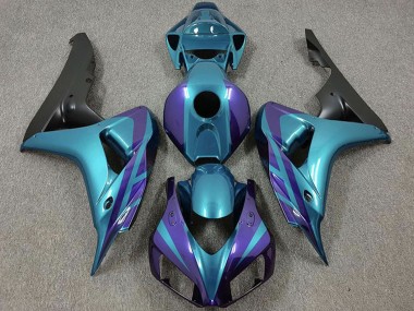 Affordable 2006-2007 Honda CBR1000RR Motorcycle Fairings - Purple Emerald Matte Black Australia