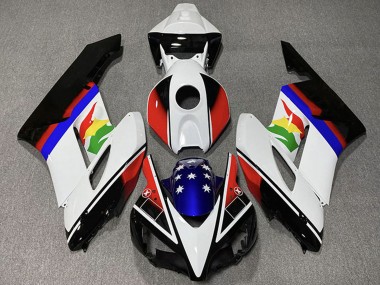 Affordable 2004-2005 Honda CBR1000RR Motorcycle Fairings - White Red Blue Glossy Black Star Australia