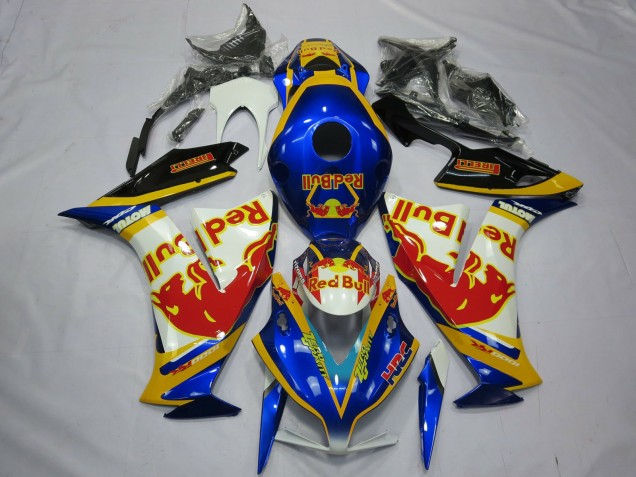 2012-2016 Honda CBR1000RR Motorcycle Fairings - White Blue Yellow Red Bull Australia