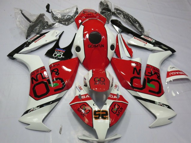 2012-2016 Honda CBR1000RR Motorcycle Fairings - White Red Go&Fun Australia
