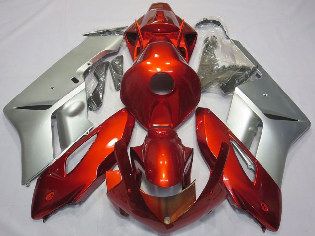 2004-2005 Honda CBR1000RR Motorcycle Fairings - Silver Red Australia