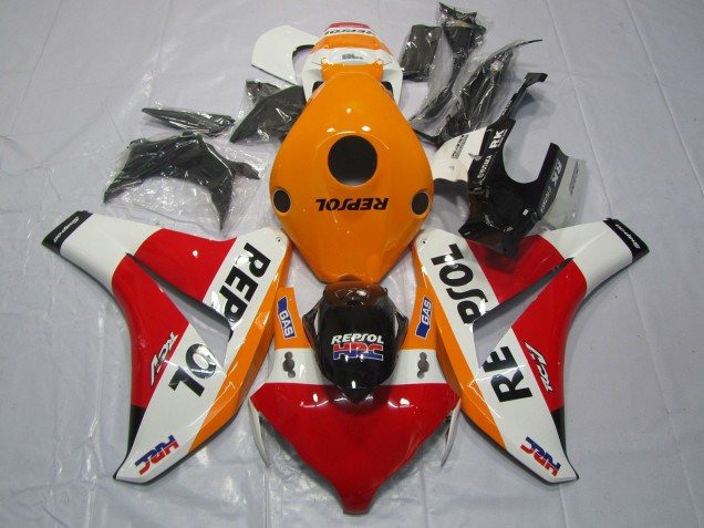 2008-2011 Honda CBR1000RR Motorcycle Fairings - Orange White Red Glossy Black Repsol HRC Australia