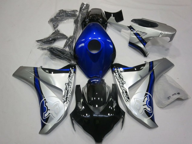 2008-2011 Honda CBR1000RR Motorcycle Fairings - Silver Blue Glossy Black Australia