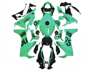 Affordable 2017-2023 Honda CBR1000RR Motorcycle Fairings - Special Green Glossy Black Street Flava Australia