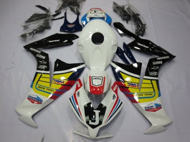 Affordable 2012-2016 Honda CBR1000RR Motorcycle Fairings - White Yellow Glossy Black Australia