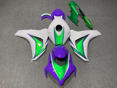 Affordable 2008-2011 Honda CBR1000RR Motorcycle Fairings - White Green Purple The Joker Australia