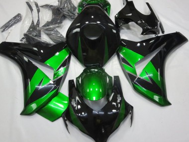 Affordable 2008-2011 Honda CBR1000RR Motorcycle Fairings - Green Glossy Black Australia