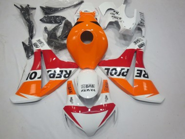 Affordable 2008-2011 Honda CBR1000RR Motorcycle Fairings - Orange White Red Glossy Black Repsol Australia